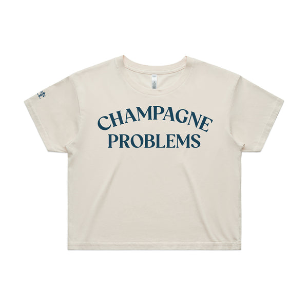 Champagne Problems Crop Tee